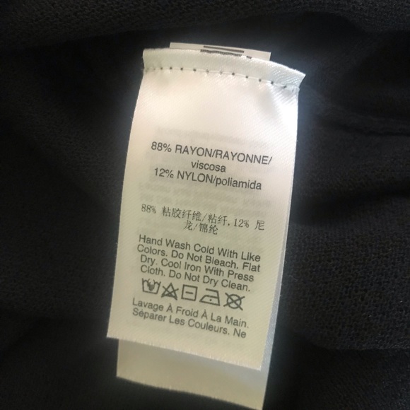 DKNY Ribbed Dropped-Shoulder Pullover Black M - Picture 10 of 10